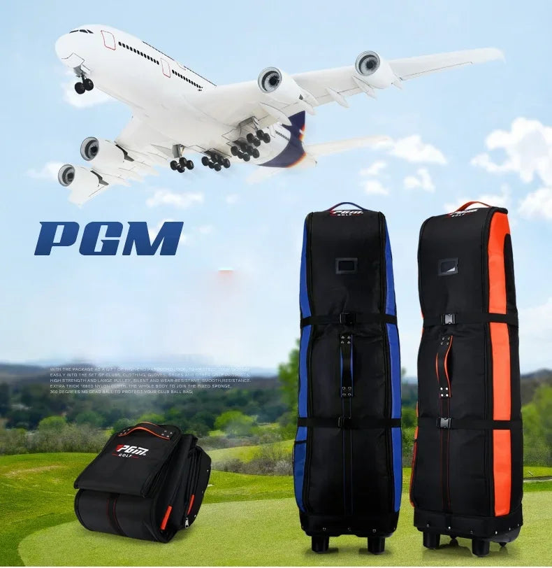 PGM Golf Aviation Bag Travel with Wheels Large Capacity Storage Foldable Airplane Travelling Bags 4 Colors HKB006