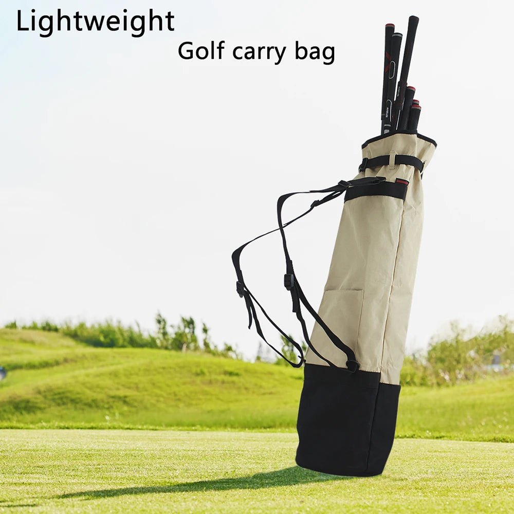 Lightweight Golf Carry Bag with Adjustable Shoulder Strap - Holds 8-10 Clubs, Foldable Portable Golf Bag with Multiple Compartme