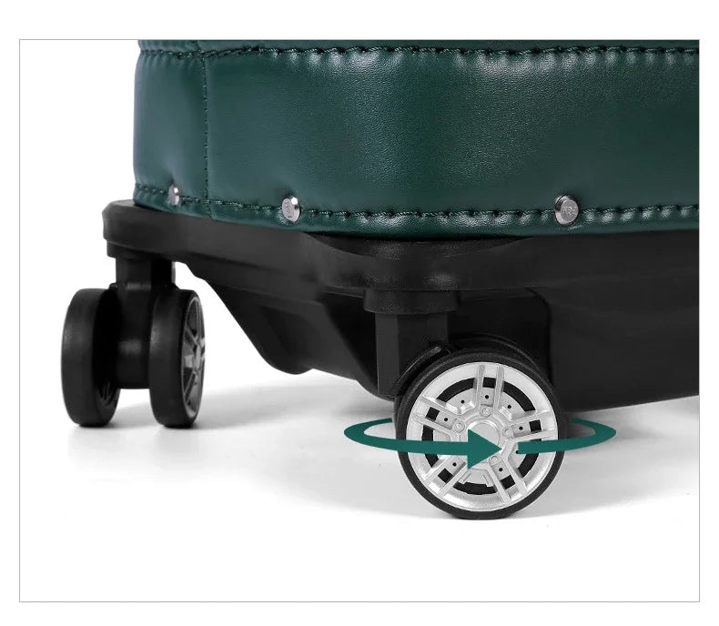PGM Women Golf Bag Version Waterproof Microfiber Pull Rod Bag with Four Wheels That Can Be Pushed/towed QB127