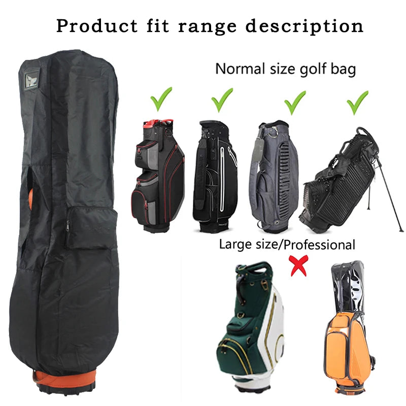 Golf Rain Cover Bag Waterproof and Dustproof Protable Foldable Golf Travel Cover Bag Light easy to carry