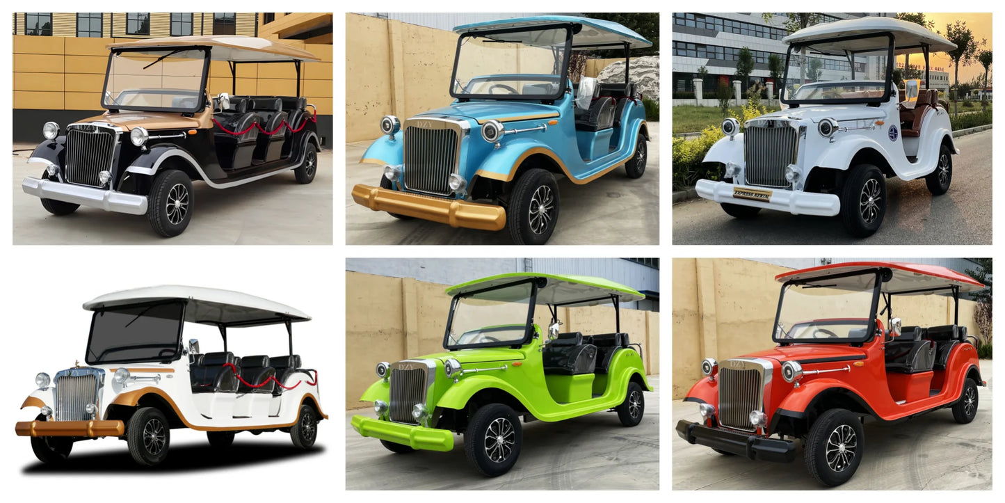 Factory direct sales of classic electric retro cars,  electric sightseeing cars, vintage electric golf cars  UTV