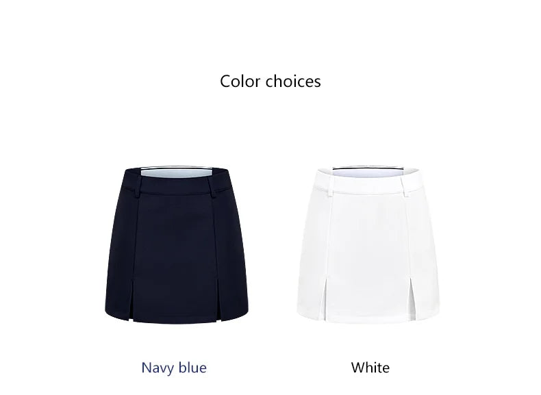 TTYGJ Golf Clothing Women Skirt Wrap Hip Skirt Tracksuit Fashion Half Skorts with Inner Short Lady Split Slim Workout Golf Skort