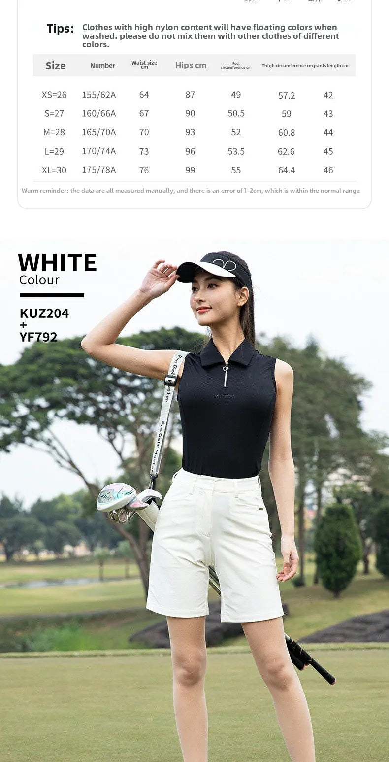 PGM Women's Golf Shorts Spring/Summer Wear for Woman KUZ204