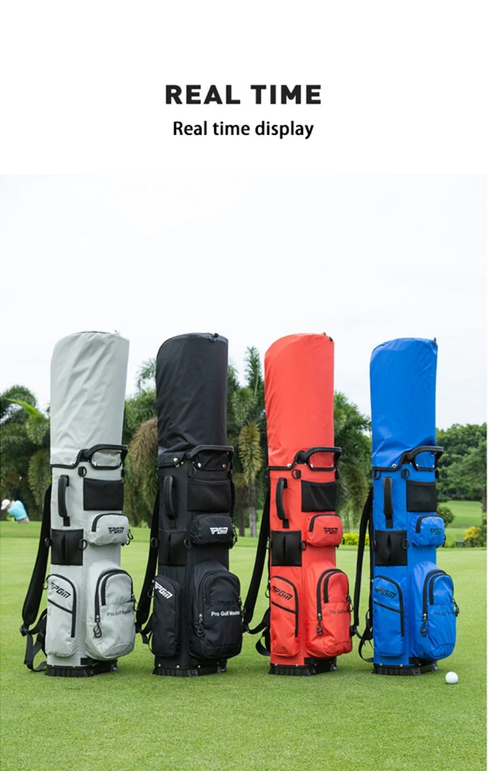 PGM Golf Bags Backpack Design Clubs Bag 2kg Ultra Lightweight Portable Fixed Insert Waterproof Accessories QB144