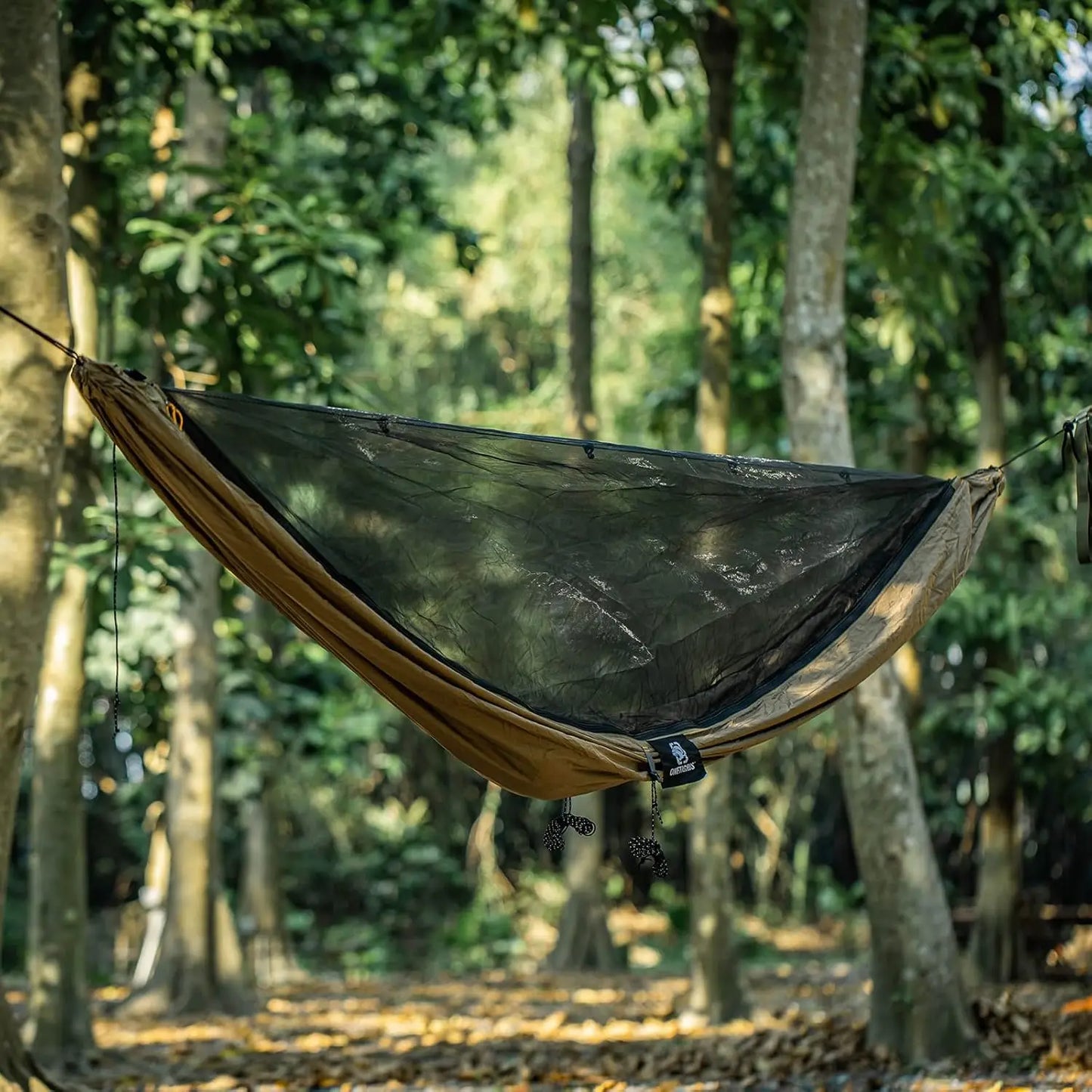 Lightweight Camping Hammock with Mosquito Net, Warm Internal Cover & Tree Straps for Outdoor Adventures