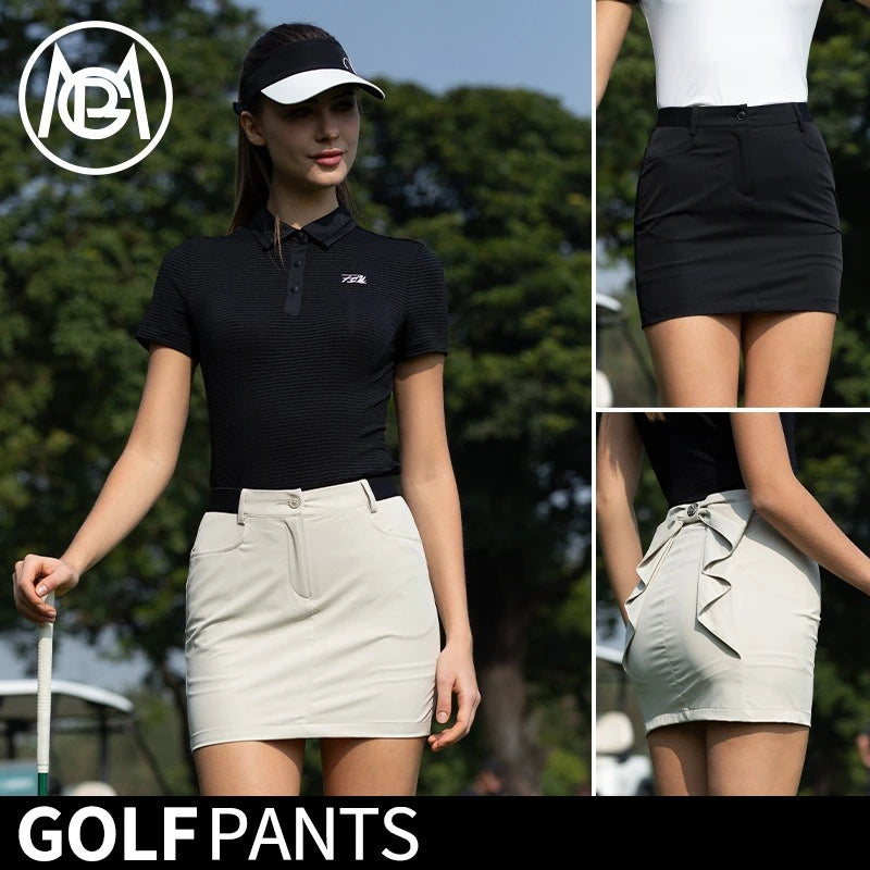 PGM Women's Golf Skirts Spring Summer Fashion Bag Hip Skirt QZ120