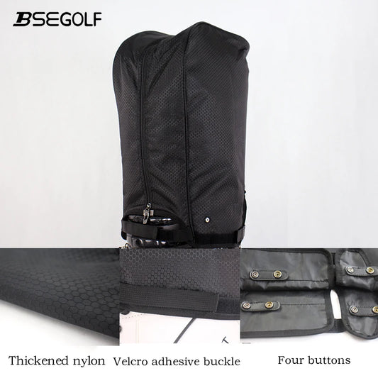Golf Accessories, Golf Bag  Proof Dust Cover, Golf bag cap, Thickened waterproof nylon, Four activity buttons