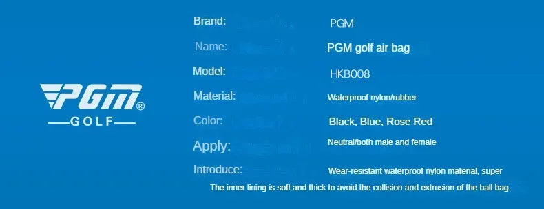 PGM Lightweight Foldable Golf Bag Travel Plane Caddy Bags With Wheel Aircraft Stand Thickening Folding Pad Golf Cover Bag HKB008