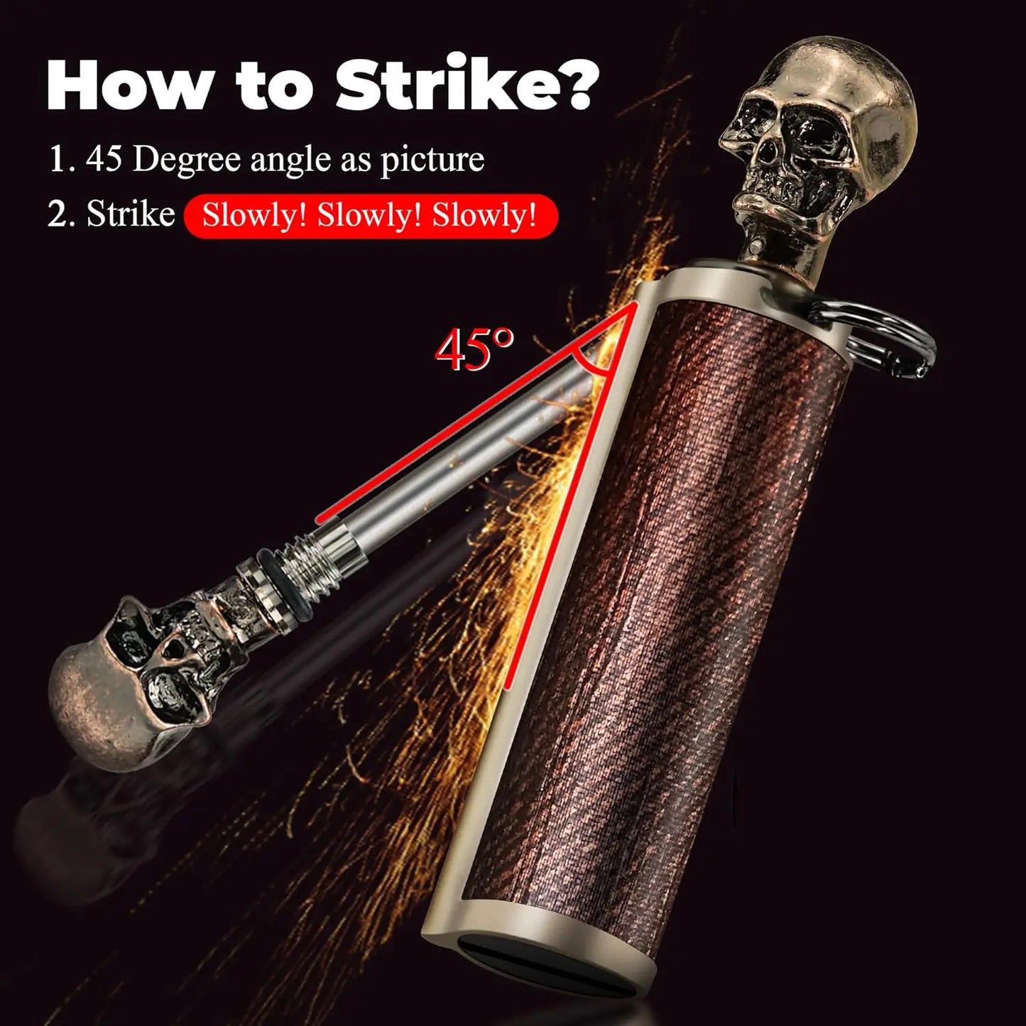 Permanent Matchstick Fire Starter, Waterproof Emergency Lighter with 10000+ Strikes