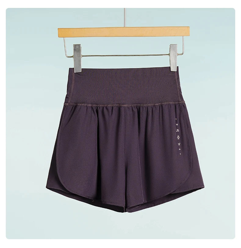 DRUR Sports Shorts Summer Lightweight 2 in 1 High Waist Gym Shorts With Pocket Golf Wear Women Running Short Pants Activewear