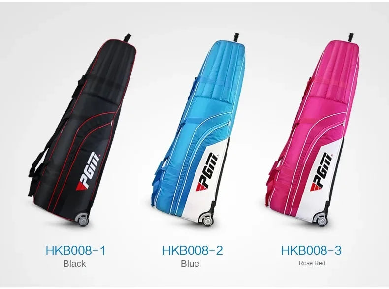 PGM Lightweight Foldable Golf Bag Travel Plane Caddy Bags With Wheel Aircraft Stand Thickening Folding Pad Golf Cover Bag HKB008