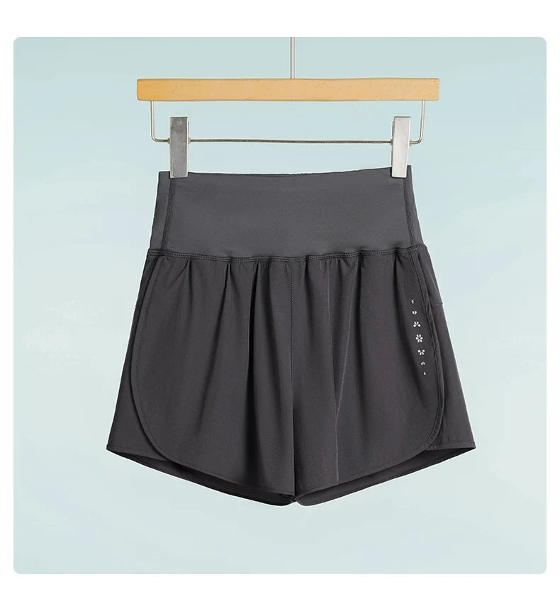 DRUR Sports Shorts Summer Lightweight 2 in 1 High Waist Gym Shorts With Pocket Golf Wear Women Running Short Pants Activewear