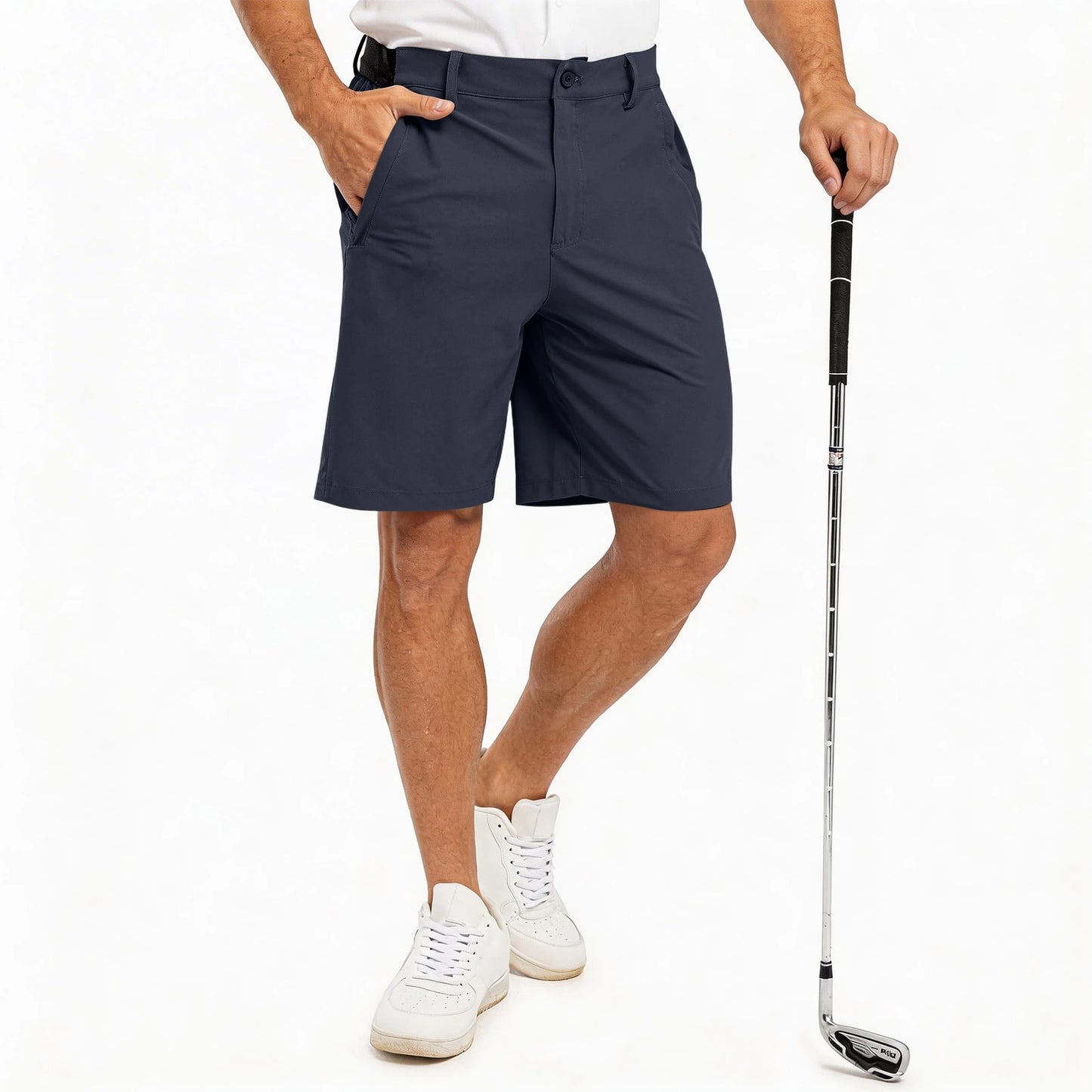 Men's Golf Shorts, Five-point Pants,Work And Casual Straight-leg Shorts, Lightweight Quick-drying Outdoor Sports Bermuda Shorts‌
