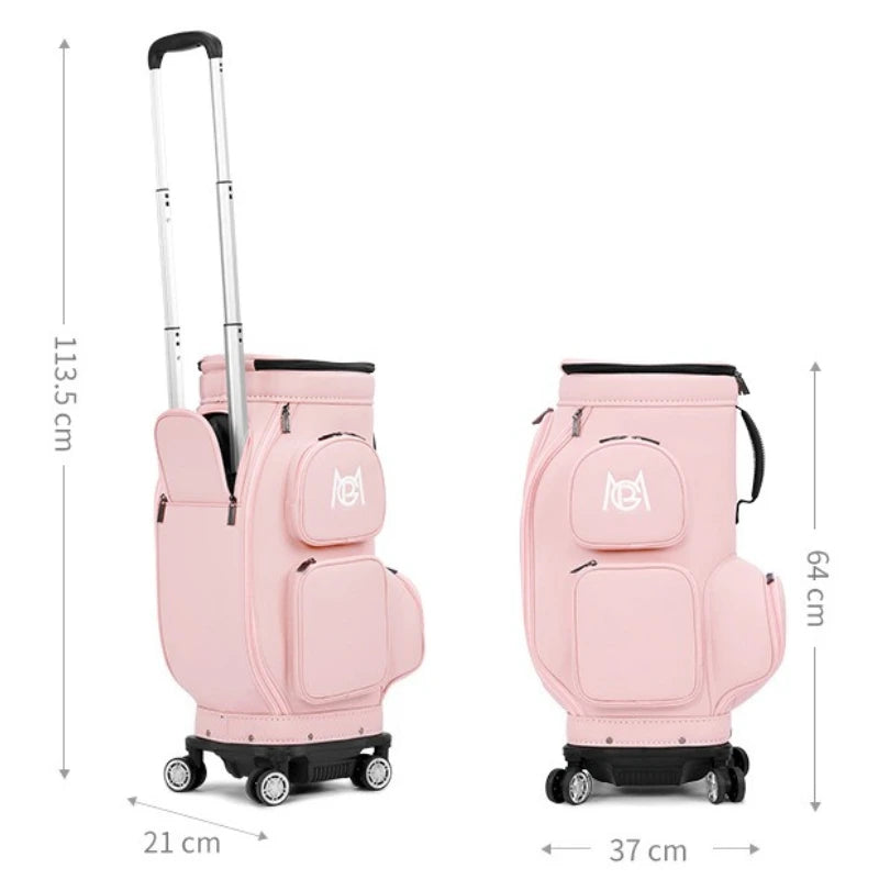 PGM Golf Bags Women Four-wheel Aviation Travel Lightweight Portable Clothing Bag YWB051