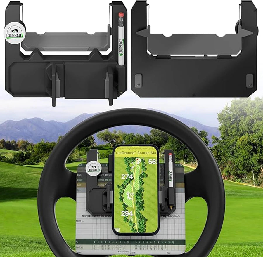 Universal Golf Cart Part Phone Holder /Golf Cart Steering Wheel Phone Stand For EZGO Yamaha Clubcar & all  Golf Cart