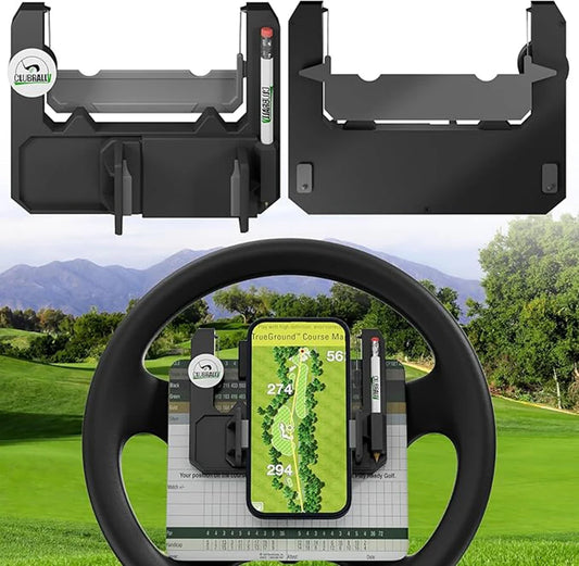 Universal Golf Cart Part Phone Holder /Golf Cart Steering Wheel Phone Stand For EZGO Yamaha Clubcar & all  Golf Cart