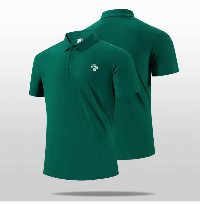 SBWL High quality gym new light fast dry elastic high quality outdoor sports golf running sports POLO shirt fashion casual shirt