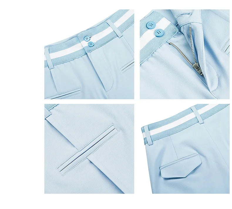 TTYGJ 2024 Summer New Golf Shorts Women Stretch Five-part Trousers Casual High Waist Sports OL Shorts Lady Golf Apparel