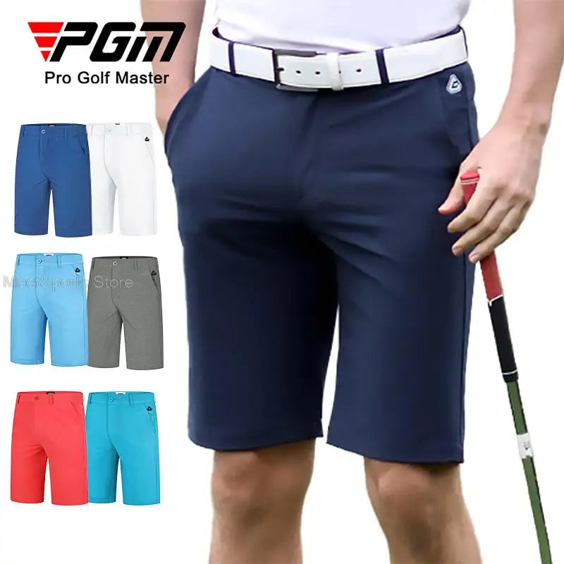 Pgm Golf Shorts Mens Summer Slim Fit Baseball Golf Shorts Sweatpants Male Elastic Sports Wear Fast Dry Casual Trousers 7 Colors