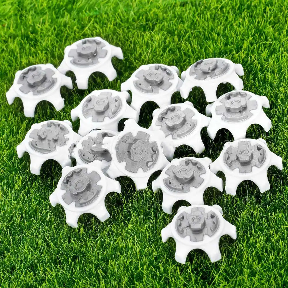 White Ultra Thin Golf Cleats Fast Twist Shoe Spikes Replacement Set Practical Golf Training Aids Tools