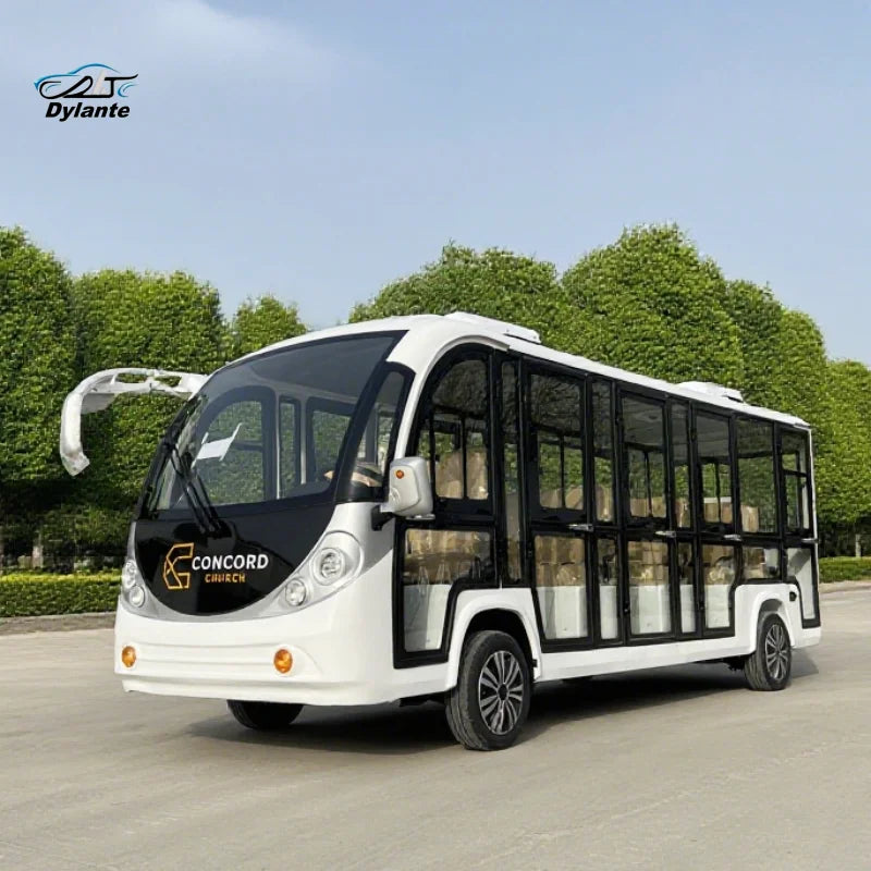 Electric Sightseeing Bus for Hotel Resorts 14-seater Sightseeing Vehicle with Comfortable Seats