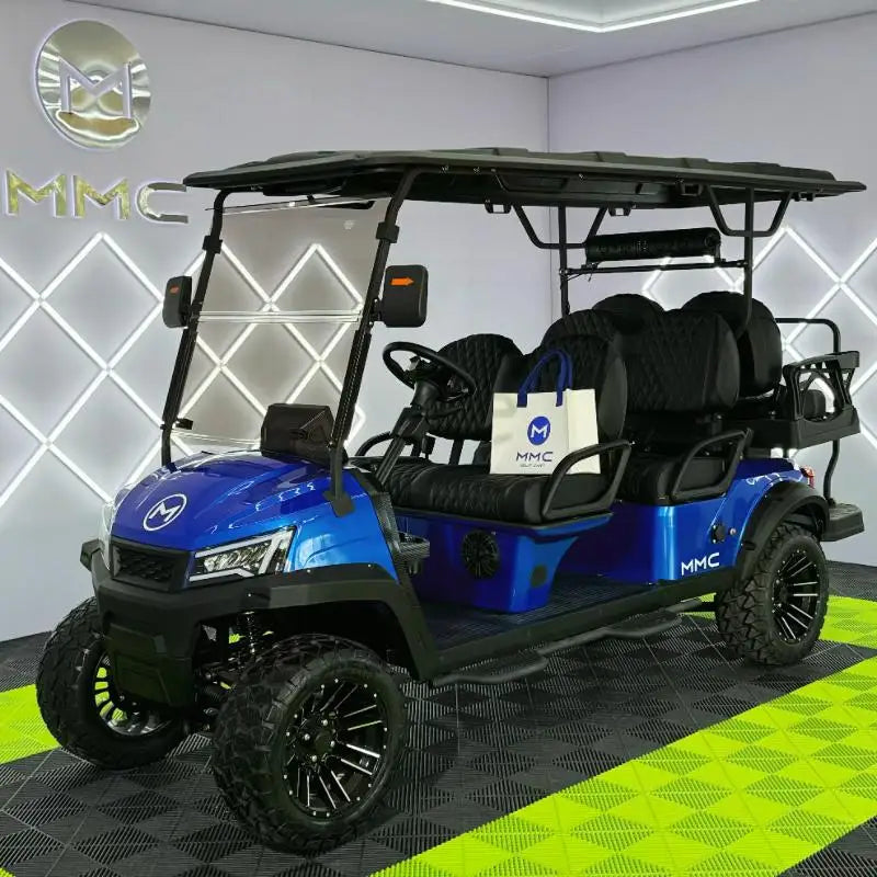 Top-of-the-line 4WD Golf Cart, 4x4 Aluminum Frame, Off-road CE Certified, Powerful Engine, MMC Professional Electric Golf Cart
