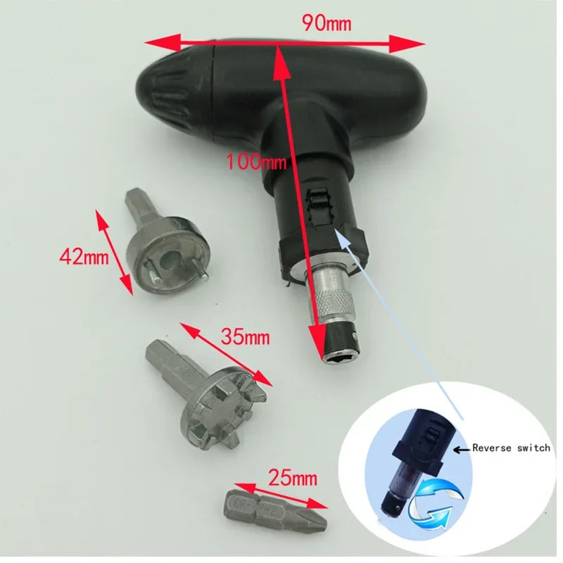 1 Golf Ratchet Wrench, black wrench tool, firm and durable fit, tool for golf shoes, golf accessory supplies