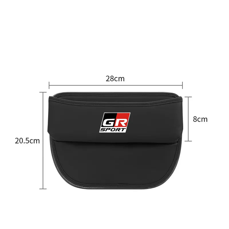 Car Front Seat Slit Catcher Side Seat Gap Filler Organizer Special Seat Crevice Storage Box for Toyota GR SPORT Auto accessories