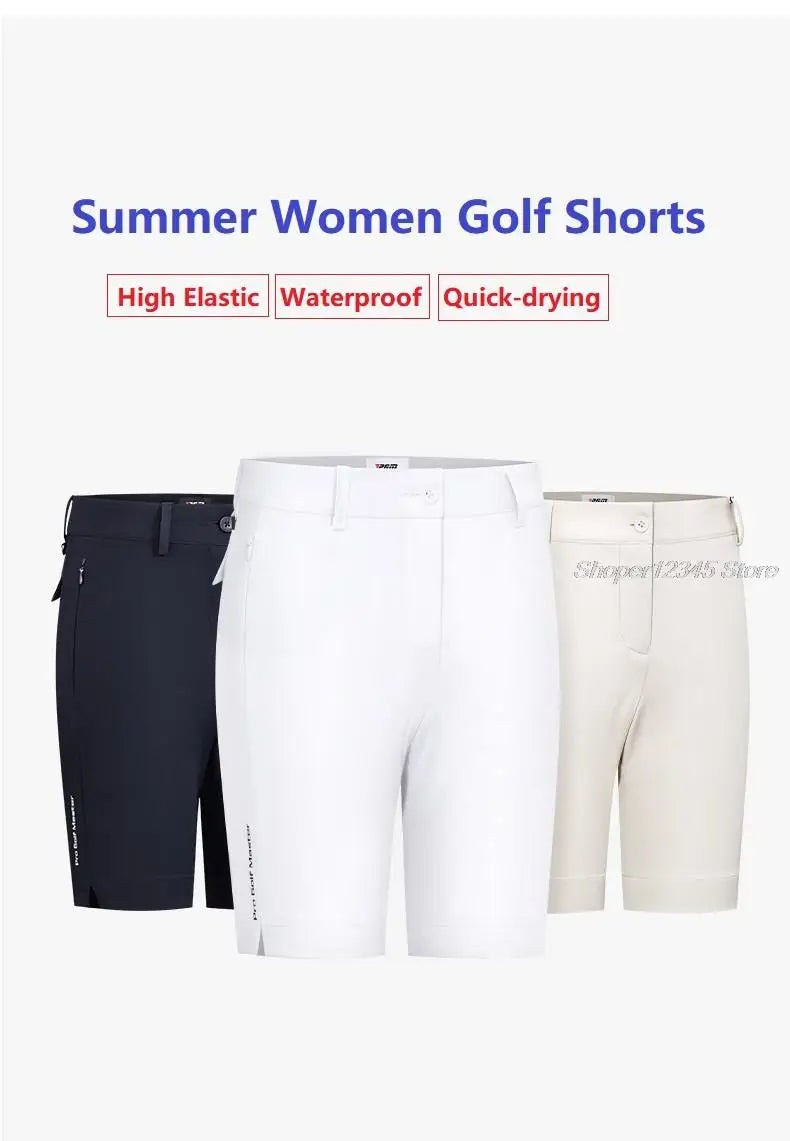 Pgm Summer Golf Shorts For Women Waterproof Sports Casual Golf Skirt Ladies Quick-Dry Breathable Short Trousers XS-XL