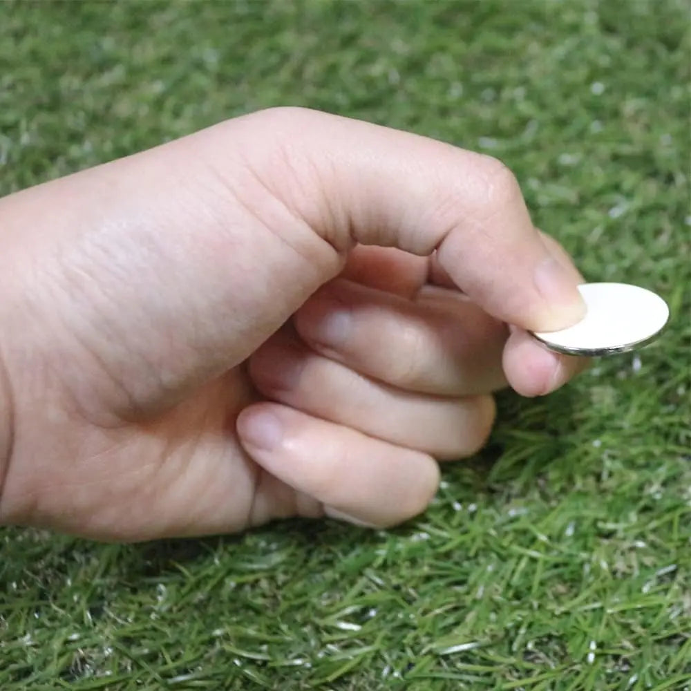 100pcs White or Blank Golf Ball Marker 25mm ,30mm, 35mm Golf Markers Position Marking Suitable for Custom Printing