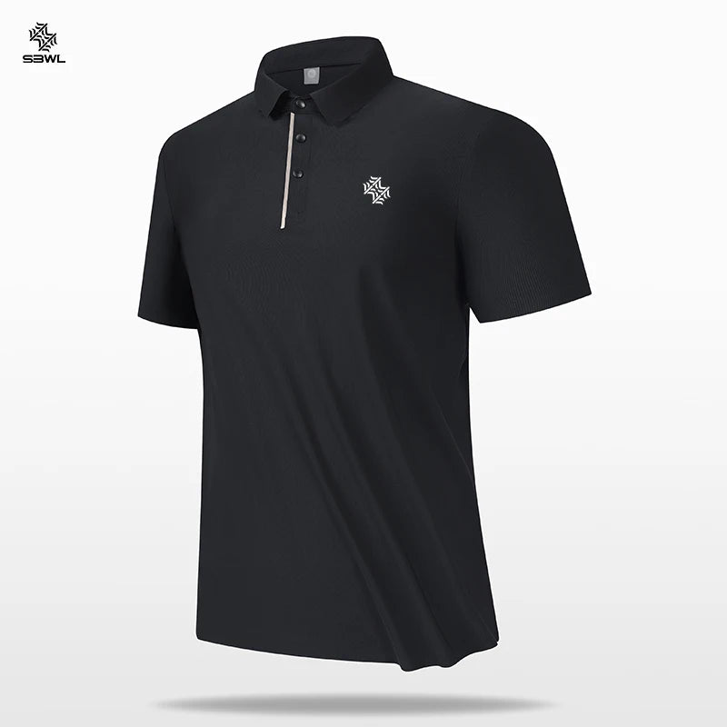 SBWL High quality Seamless process Men's casual top shirt Popular tennis T-shirt Golf POLO shirt Business casual Breathable Tees