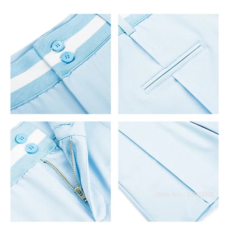 TTYGJ 2024 Summer New Golf Shorts Women Stretch Five-part Trousers Casual High Waist Sports OL Shorts Lady Golf Apparel