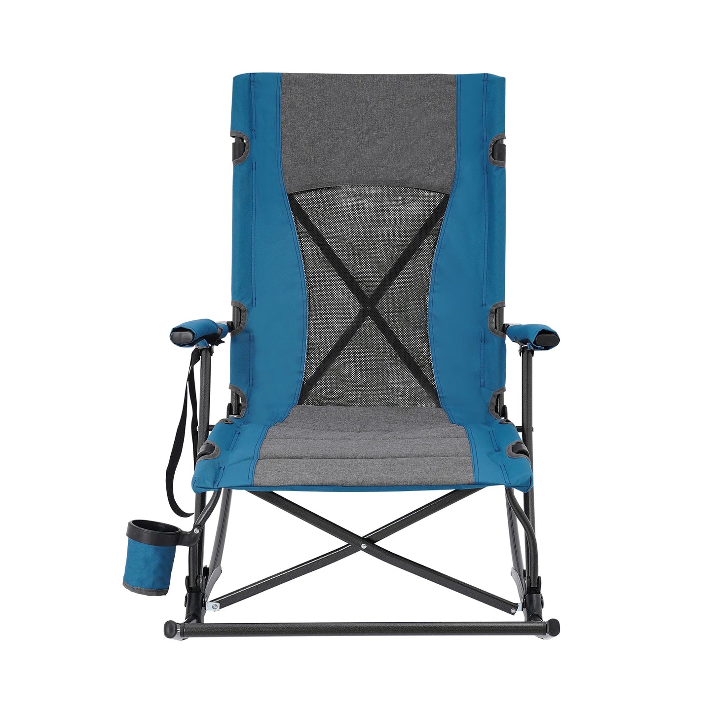 Foldable Rocking Camping Chair for Traveling, Terraces, Porches, Lawns, Gardens, Patios, Backyards, BBQs, Beaches, etc