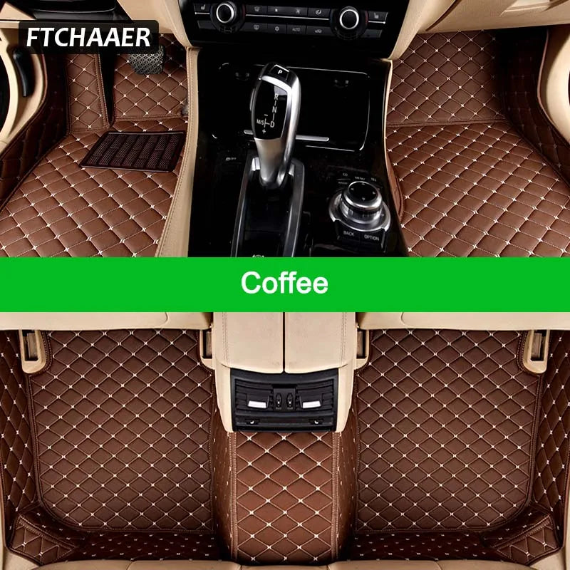 FTCHAAER Custom Car Floor Mats For VW Golf Sportsvan Auto Carpets Foot Coche Accessorie