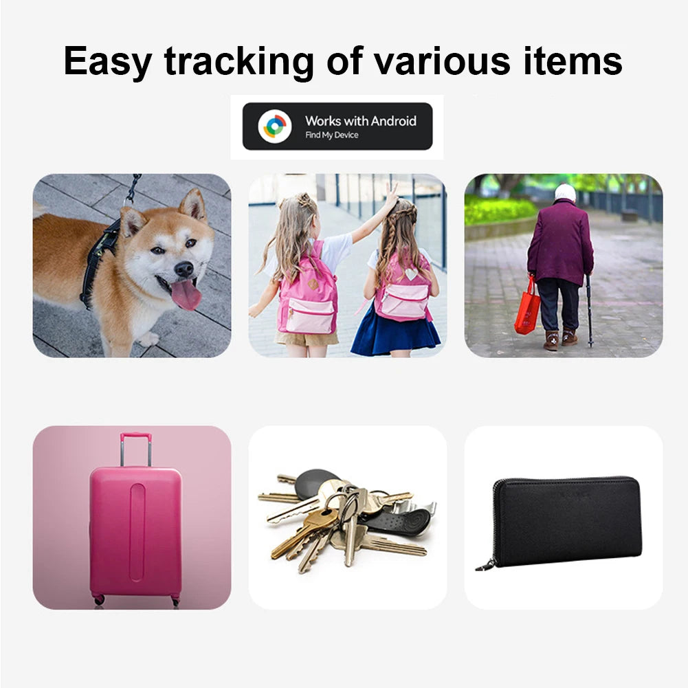 GPS Tracker for Android Pet Tracker Item Locator Wallet Tracker for Car Kids Elderly Pets Luggage