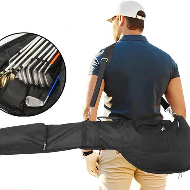 Golf Sunday Bag Golf Club Bag Mini Golf Bag Training Practice Golf Bag Travel Case Foldable