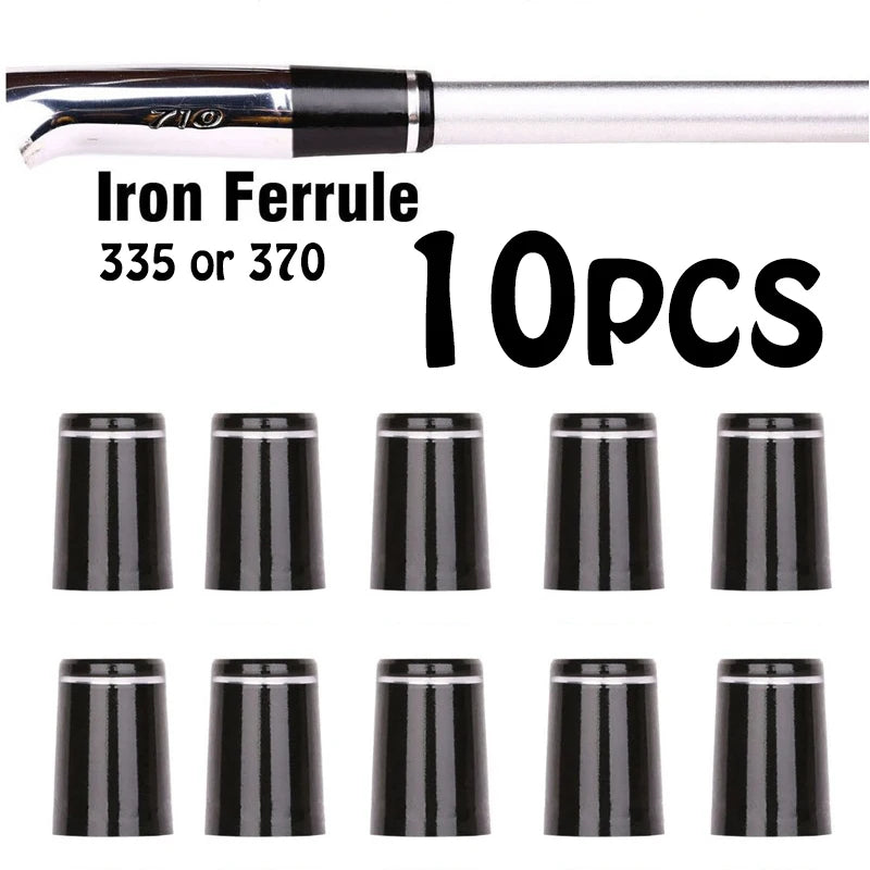 10pcs Plastic Golf Ferrules With Single Ring Fit 0.335 Or 0.370 Tips Irons Shaft Golf Shaft Sleeve Adapter Replacement 16mm/19mm