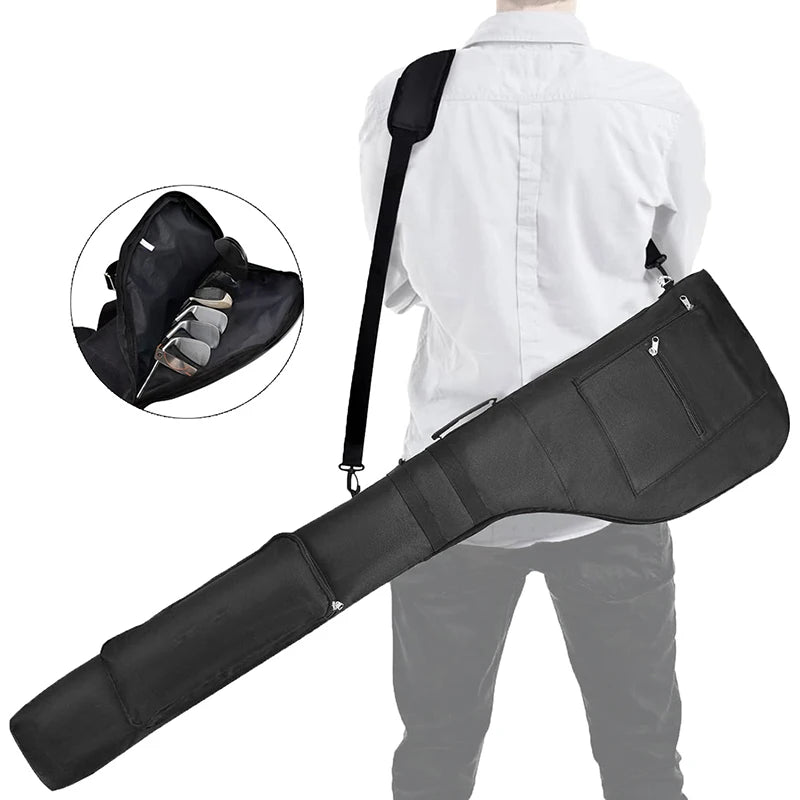 Golf Sunday Bag Golf Club Bag Mini Golf Bag Training Practice Golf Bag Travel Case Foldable