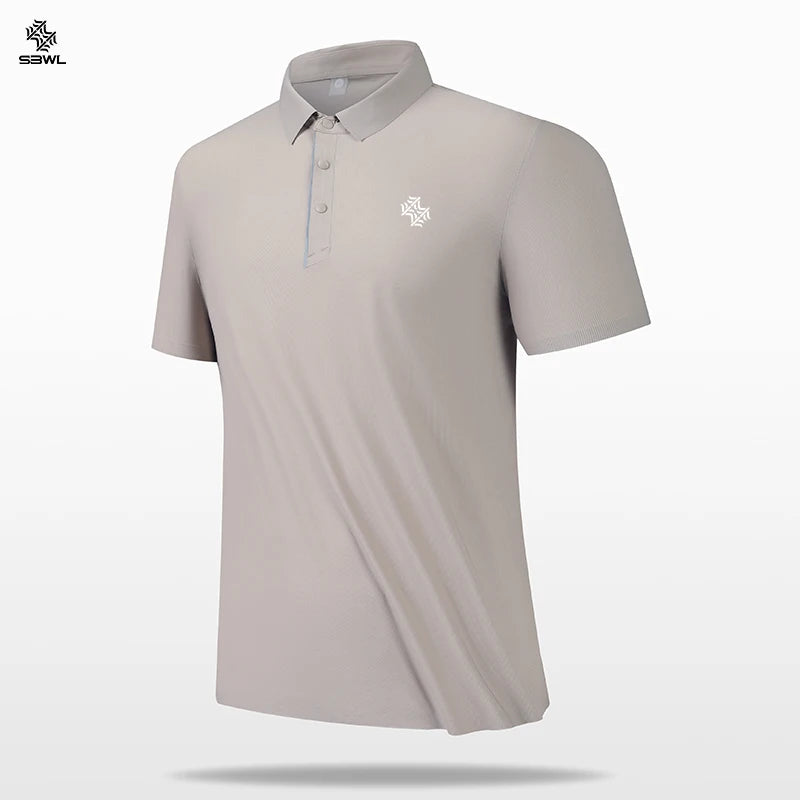 SBWL High quality Seamless process Men's casual top shirt Popular tennis T-shirt Golf POLO shirt Business casual Breathable Tees