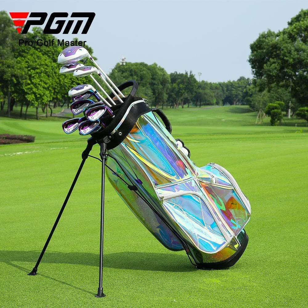 PGM Portable Golf Bags,Large Capacity Lightweight Golf Standard Ball Bags,Waterproof Colorful Women's Golf Stand Bag QB063