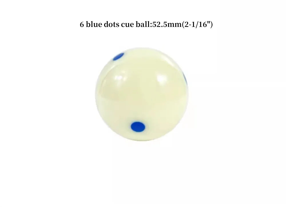 Aramith/ Blue Eye/ Black Kingkong/ Boutique/ 6 Dots / Triangle /New Yellow Cue Ball Replacement 2-1/4" / 2-1/16"