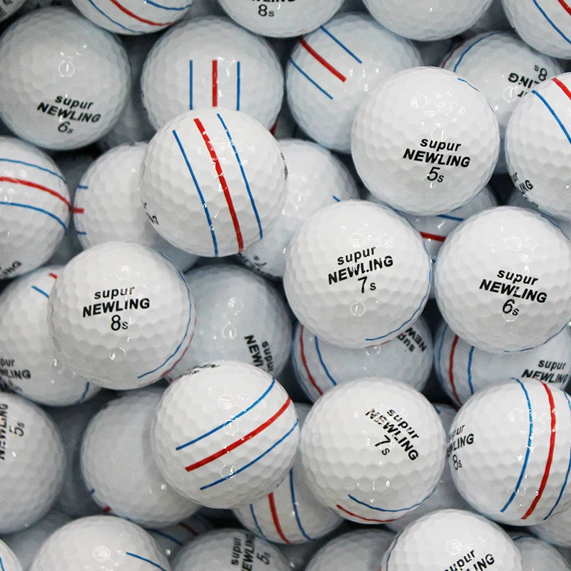 12 Pcs Golf Balls Supur Newling Triple Track Long Distance 3-pieces Golf Ball 3 Line Brand New Game Ball Drop Ship