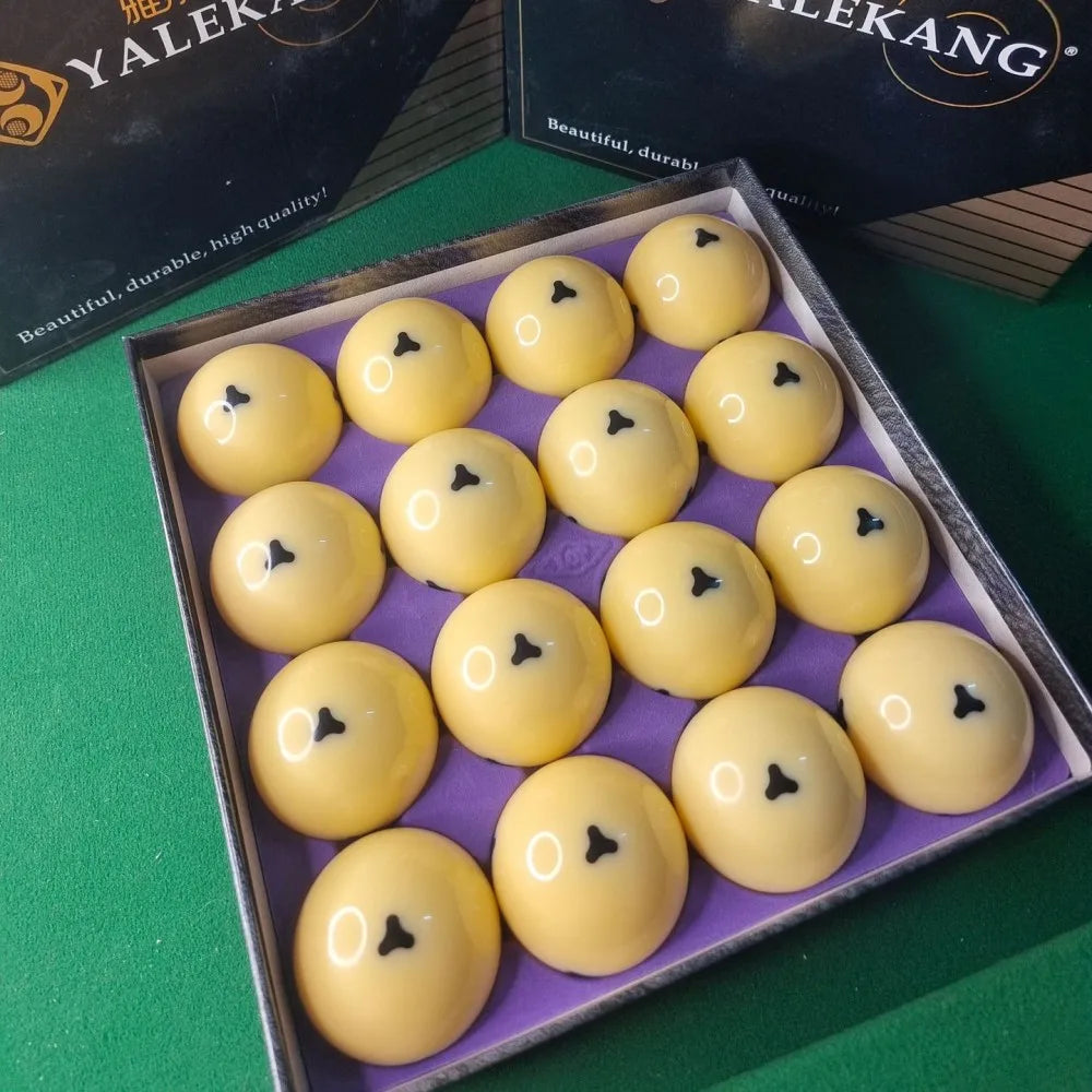 Aramith/ Blue Eye/ Black Kingkong/ Boutique/ 6 Dots / Triangle /New Yellow Cue Ball Replacement 2-1/4" / 2-1/16"