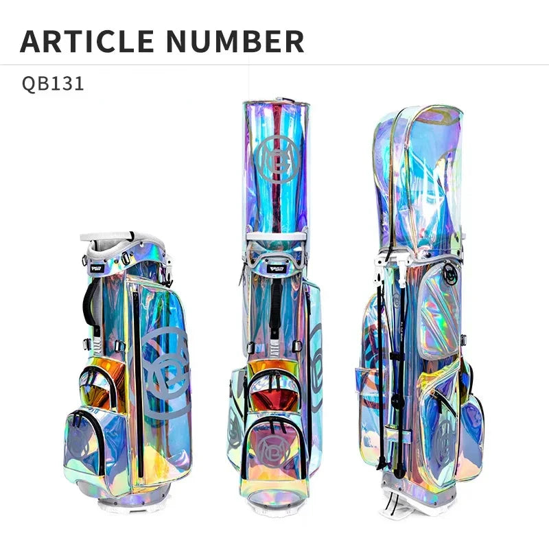 PGM Golf Bracket Bags Women Portable Club Pack Waterproof Lightweight Bright Transparent Put All Sets Clubs QB131