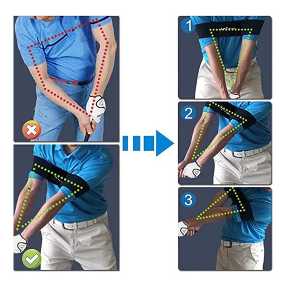 Golf Swing Training Aid,Swing Correcting Arm Band Beginner Supplies Golf Action Correctors Hand Correctors