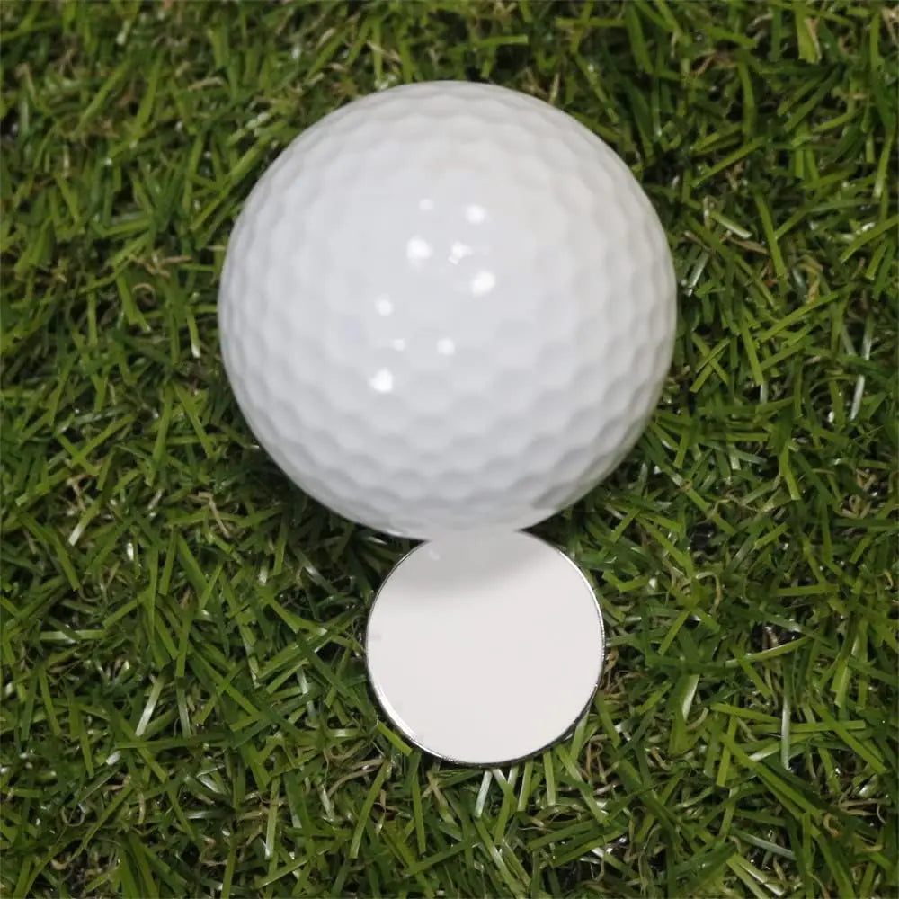 100pcs White or Blank Golf Ball Marker 25mm ,30mm, 35mm Golf Markers Position Marking Suitable for Custom Printing