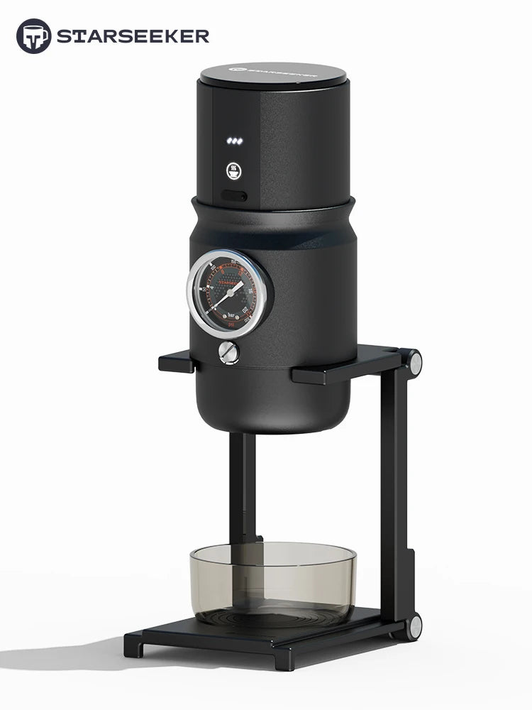 STARSEEKER Super58 Portable coffee machine: Top Espresso for Travel/Camping/Car. Inc. Bracket & Tamper