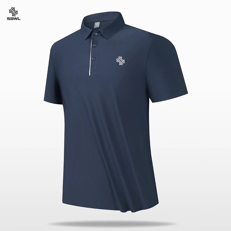 SBWL High quality Seamless process Men's casual top shirt Popular tennis T-shirt Golf POLO shirt Business casual Breathable Tees