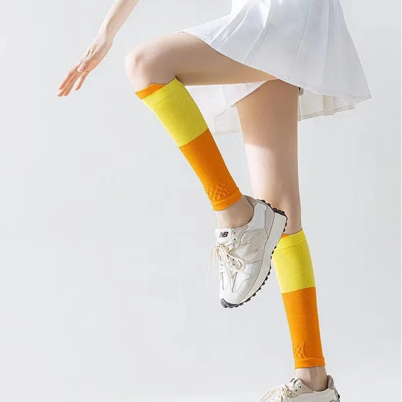 Marathon Off Road Running Blue Ball Sports Compression Calf Cover Multi Color Compression Socks Pressure Calf Socks