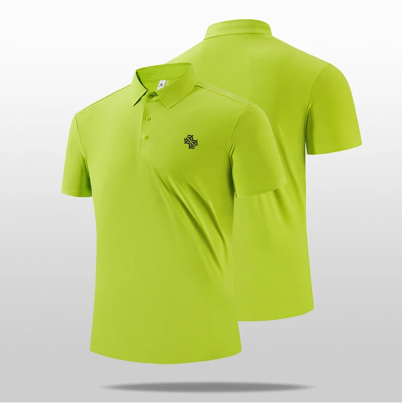 SBWL High quality gym new light fast dry elastic high quality outdoor sports golf running sports POLO shirt fashion casual shirt